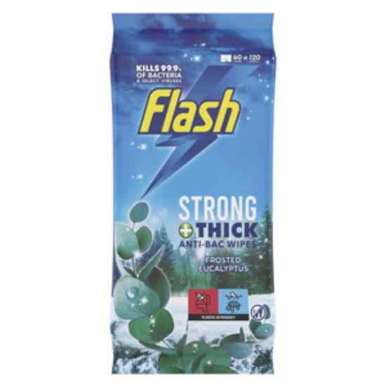 Picture of Flash Anti Bac Wipes 60 x4